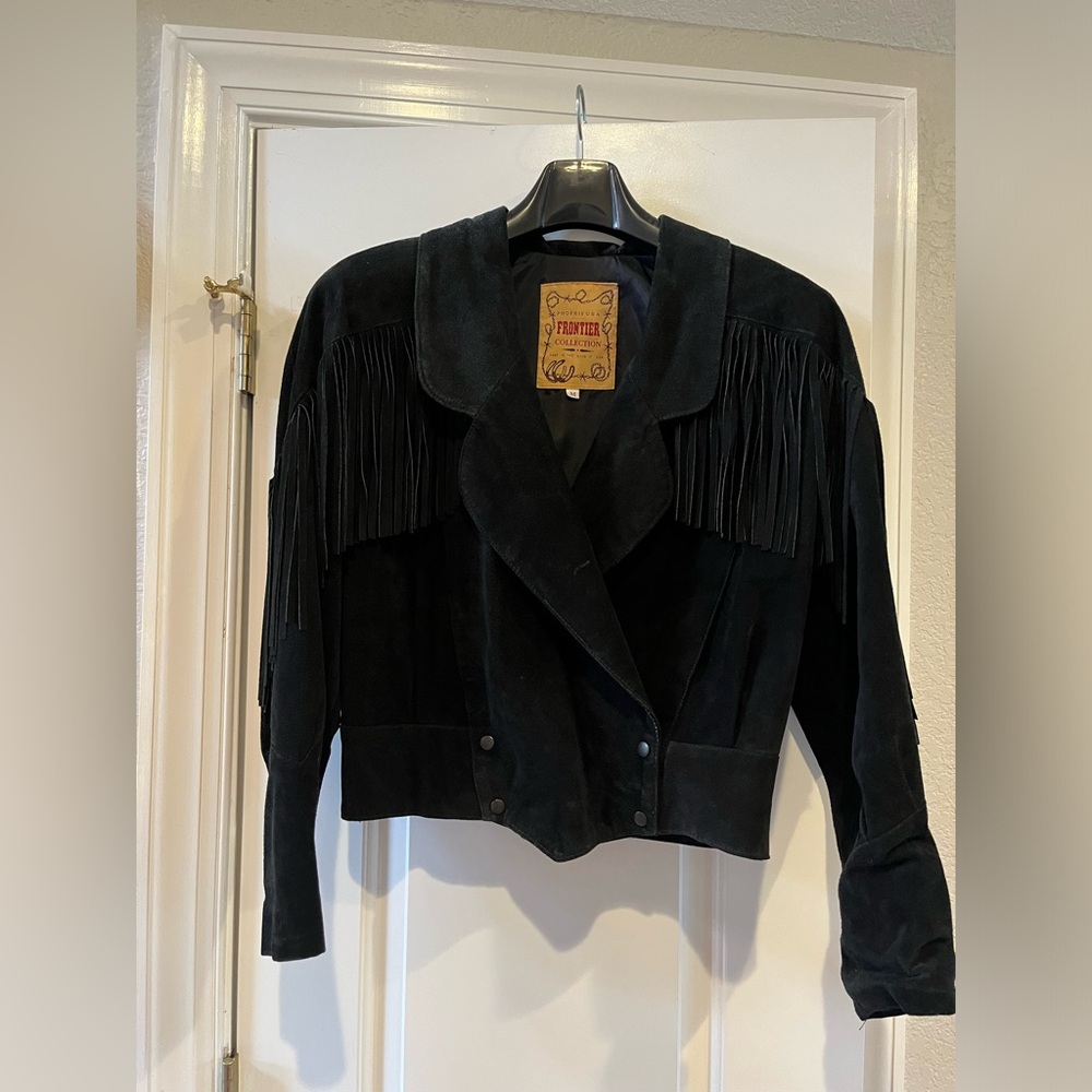 Fringe suede jacket